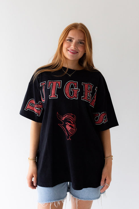 Rutgers Southern Split Oversized Band Tee